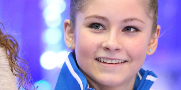 FUKUOKA, JAPAN - DECEMBER 05: Julia Lipnitskaia of Russia smiles after the ladies's short programduring day one of the ISU Grand Prix of Figure Skating Final 2013/2014 at Marine Messe Fukuoka on December 5, 2013 in Fukuoka, Japan. (Photo by Atsushi Tomura/Getty Images)