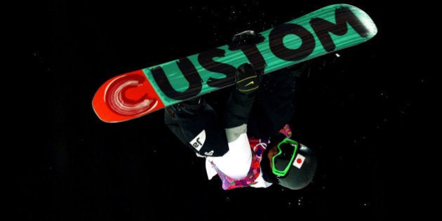 SOCHI, RUSSIA - FEBRUARY 11: Ayumu Hirano of Japan competes in the Snowboard Men's Halfpipe Finals on day four of the Sochi 2014 Winter Olympics at Rosa Khutor Extreme Park on February 11, 2014 in Sochi, Russia. (Photo by Cameron Spencer/Getty Images)