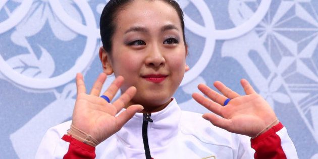 SOCHI, RUSSIA - FEBRUARY 20: Mao Asada of Japan waits for her score in the Figure Skating Ladies' Free Skating on day 13 of the Sochi 2014 Winter Olympics at Iceberg Skating Palace on February 20, 2014 in Sochi, Russia. (Photo by Ryan Pierse/Getty Images)