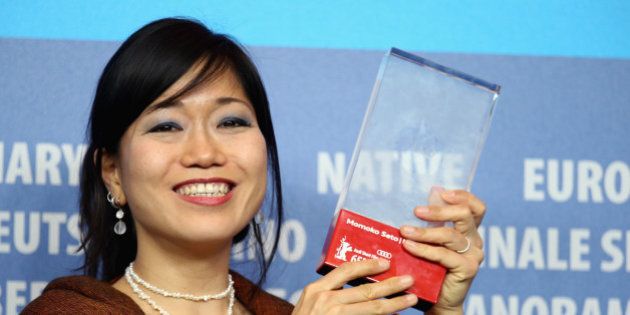 BERLIN, GERMANY - FEBRUARY 14: Momoko Seto, winner of the AUDI Short Film Award for her movie 'PLANET S' attends the Award Winners press conference during the 65th Berlinale International Film Festival at Grand Hyatt Hotel on February 14, 2015 in Berlin, Germany. (Photo by Andreas Rentz/Getty Images)