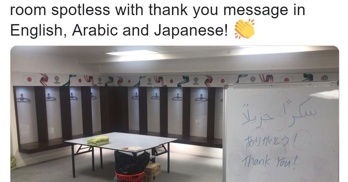 サッカー日本代表 アジアカップ決勝後のロッカーに ありがとう 公式twitterから拍手が送られる ハフポスト