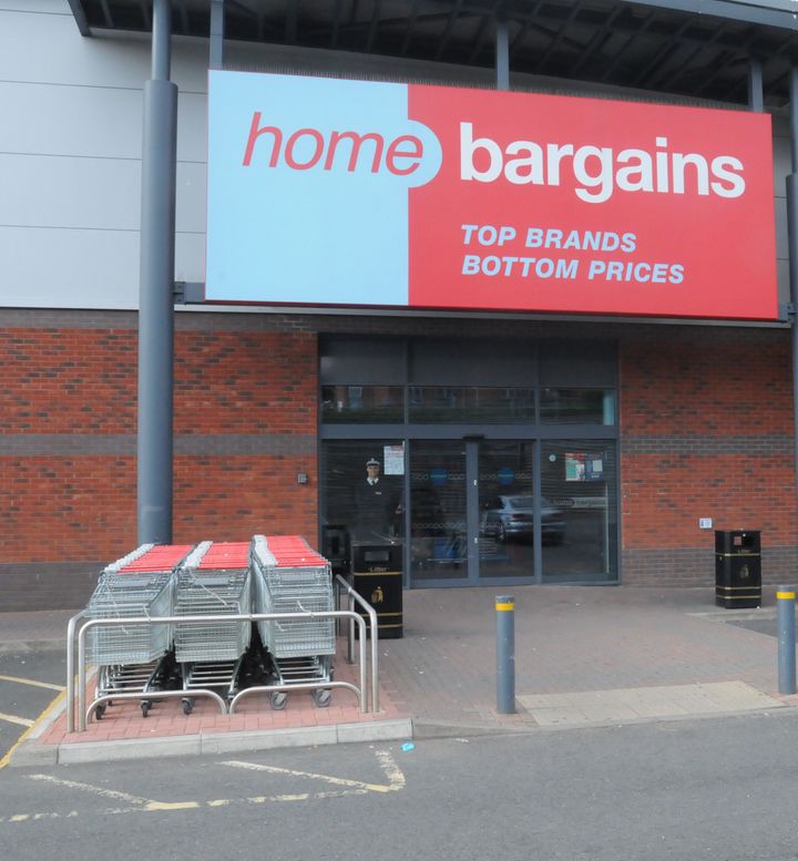 The Home Bargains store in Worcester where a three-year-old boy had acid squirted in his face 