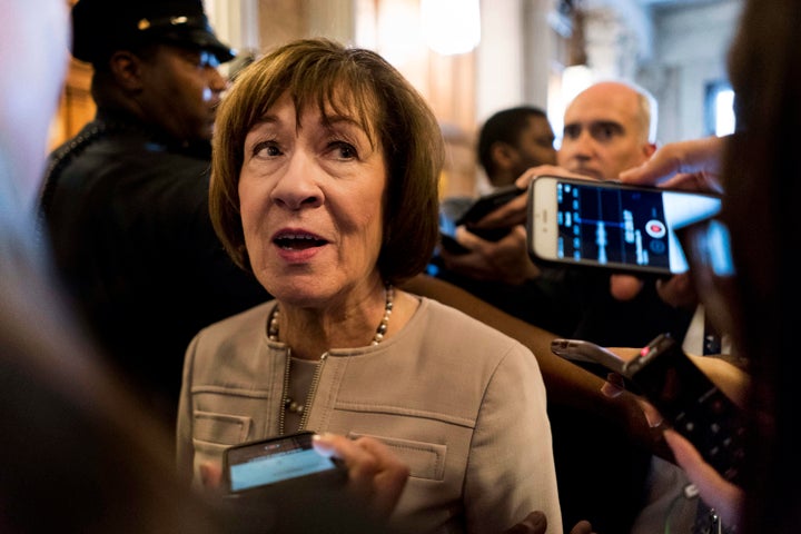 Sen. Susan Collins (R-Maine) is among the vulnerable lawmakers Sunrise Movement activists hope to pressure into supporting a