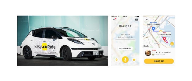  2018年3月より、日産自動車とDeNAは無人運転車両を活用した交通サービス 「EasyENJAPAN2018年3月より、日産自動車とDeNAは無人運転車両を活用した交通サービス 「Easy Ride」の実証実験を開始した。主力のゲーム事業に加え、Eコマース、エンタメ、スポーツ、ヘルスケア、オートモーティブ等、多様な事業を展開する。