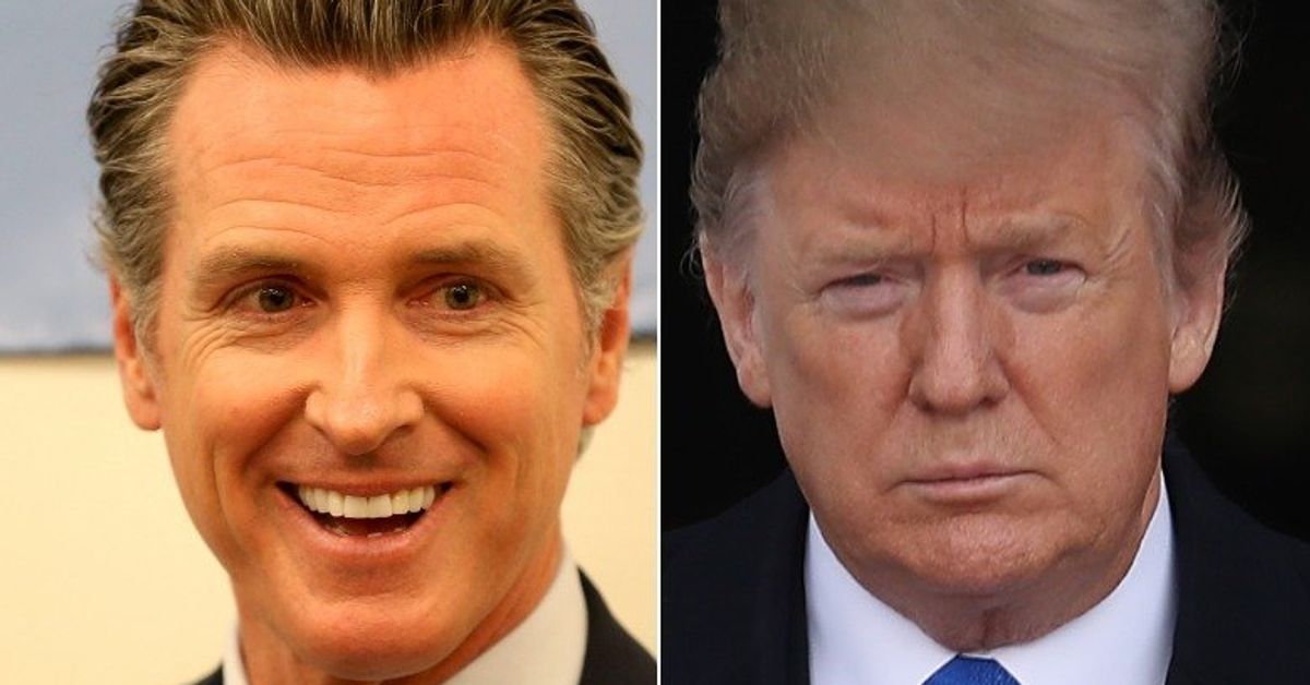 California Gov. Gavin Newsom Dings Donald Trump With Question About Border Wall Funding