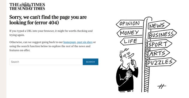 The Times website crashed earlier on Thursday morning.