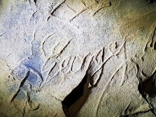 The marks were previously thought to have been graffiti from the time before the caves were shut off 