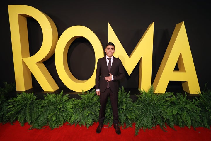 Actor Jorge Antonio Guerrero Martínez at the Mexico City premiere of "Roma" in December.