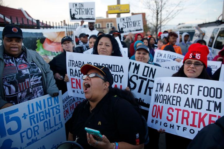 Many Democratic lawmakers have gotten onboard with the concept of a $15 minimum wage thanks to the Fight for $15, a union-backed worker campaign that began in the fast-food industry in 2012.