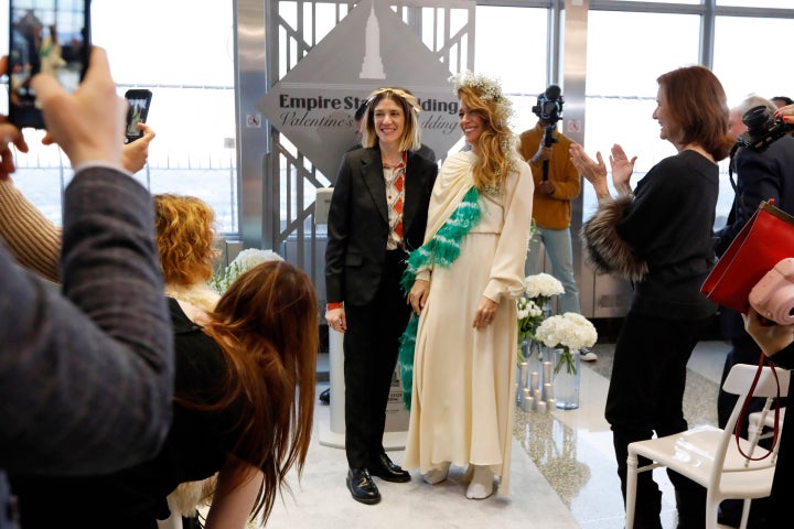 Lesbian Couple Marks Valentine S Day By Marrying Atop