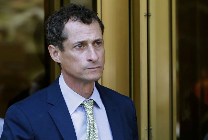 Former Congressman Anthony Weiner, seen in 2017, was sentenced to 21 months in prison for sending sexually explicit text messages to a 15-year-old girl.