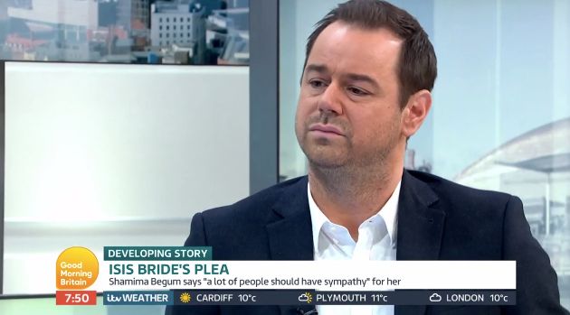 Danny Dyer was voiced his views on the Shamima Begum controversy