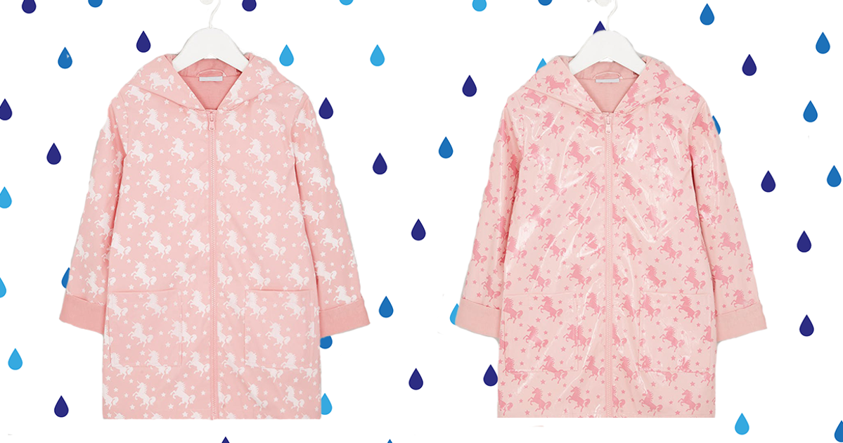 Matalan Kids Raincoat Changes Colour When It Rains HuffPost UK Parents