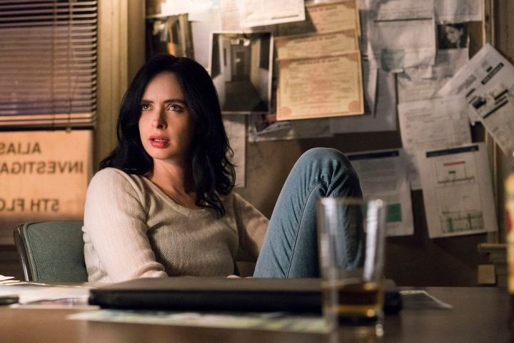Krysten Ritter, as Jessica Jones, is all of us right now.