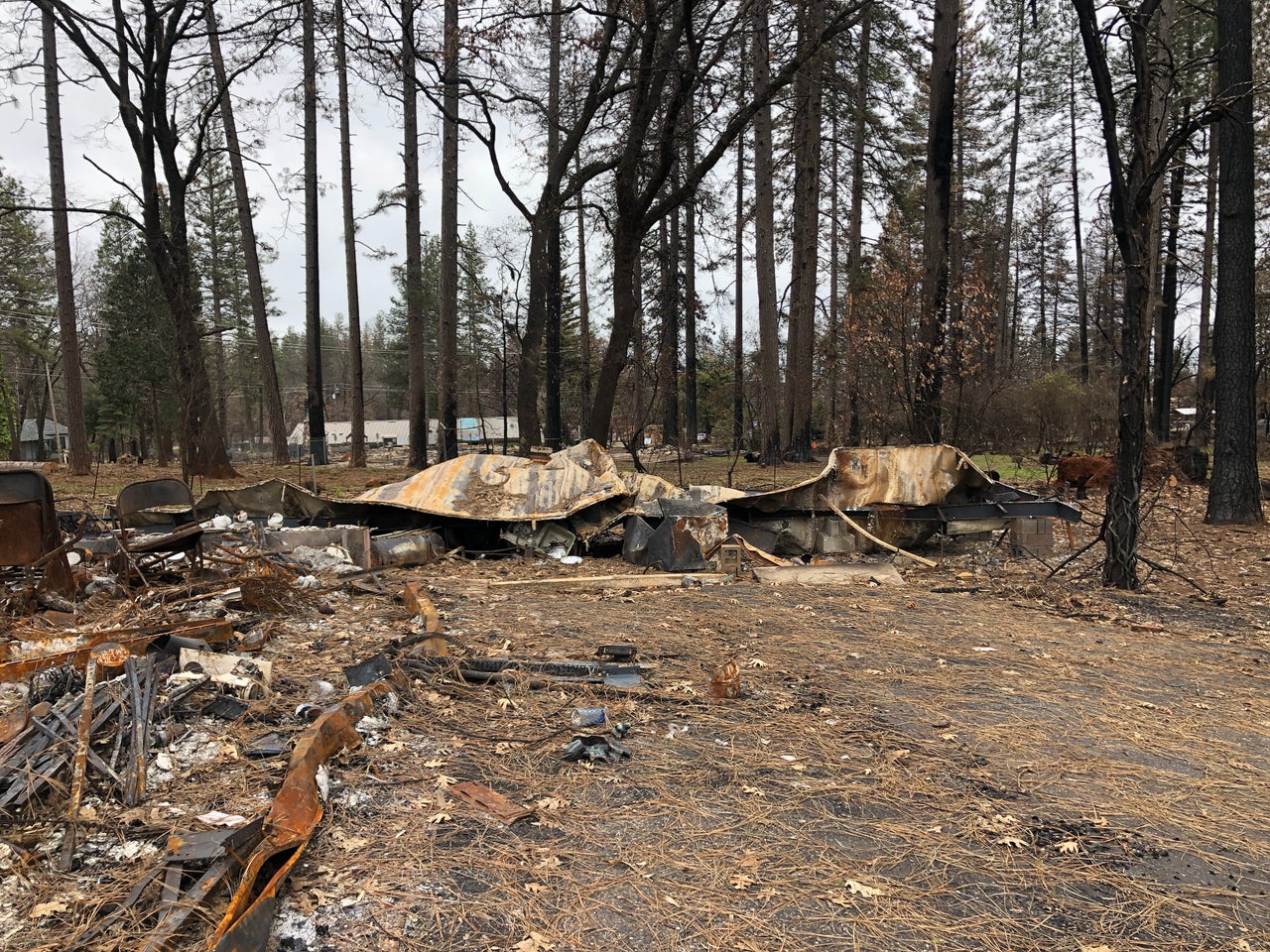David's trailer, burned in the fire. — Paradise, Feb. 12