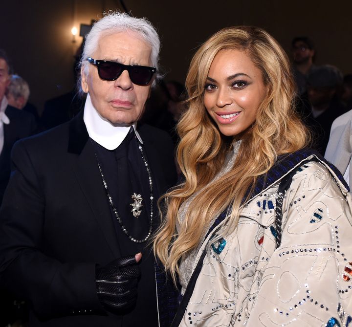 Karl with Beyoncé