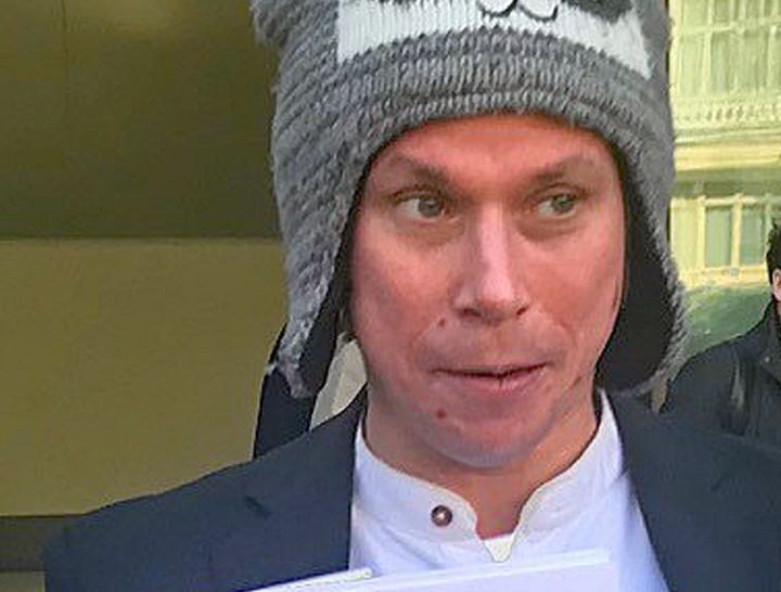 Alleged computer hacker Lauri Love outside Westminster Magistrates' Court in London