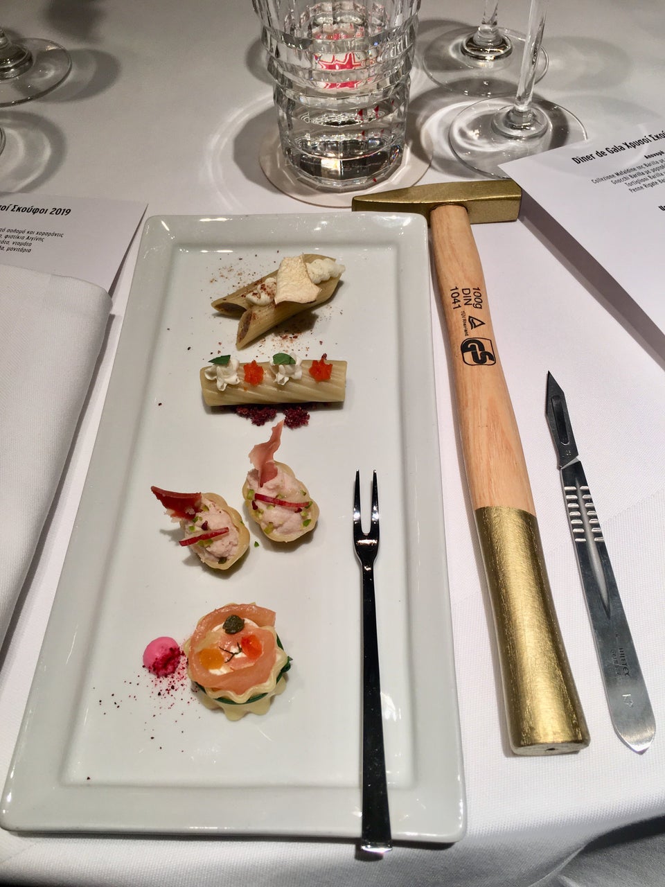 Î¤Î± amuse bouche Î±Ï€ÏŒ Ï„Î¿Î½Â executive chef Ï„Î·Ï‚ Â«ÎœÎµÎ³Î¬Î»Î·Ï‚