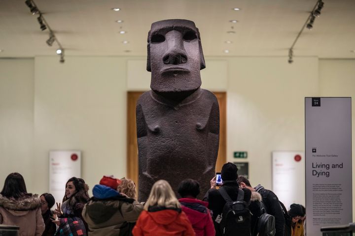 Το άγαλμα Hoa Hakananai’a στο Βρετανικό Μουσείο