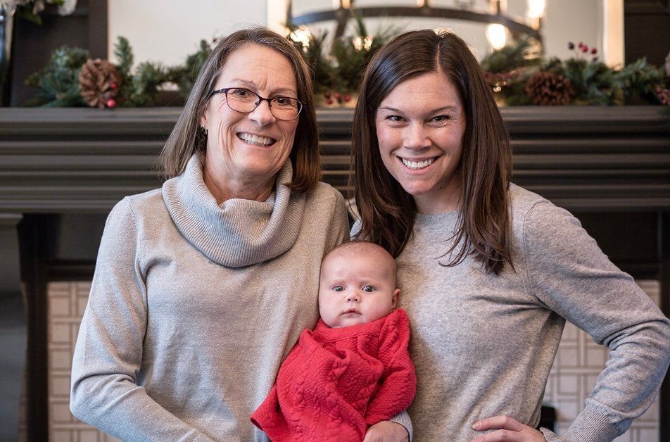 Boesen, with her mother and her daughter, Susie, in 2017.