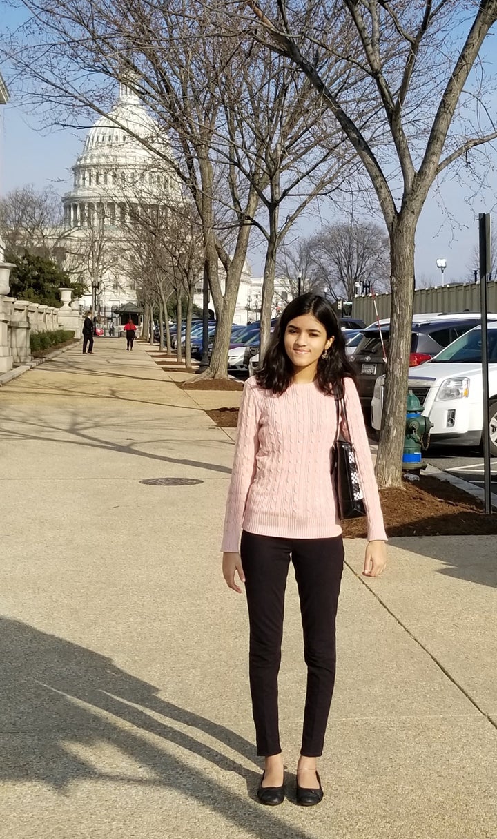 The author standing in front of the U.S. Capitol before the State of the Union address on Feb. 5, 2019.