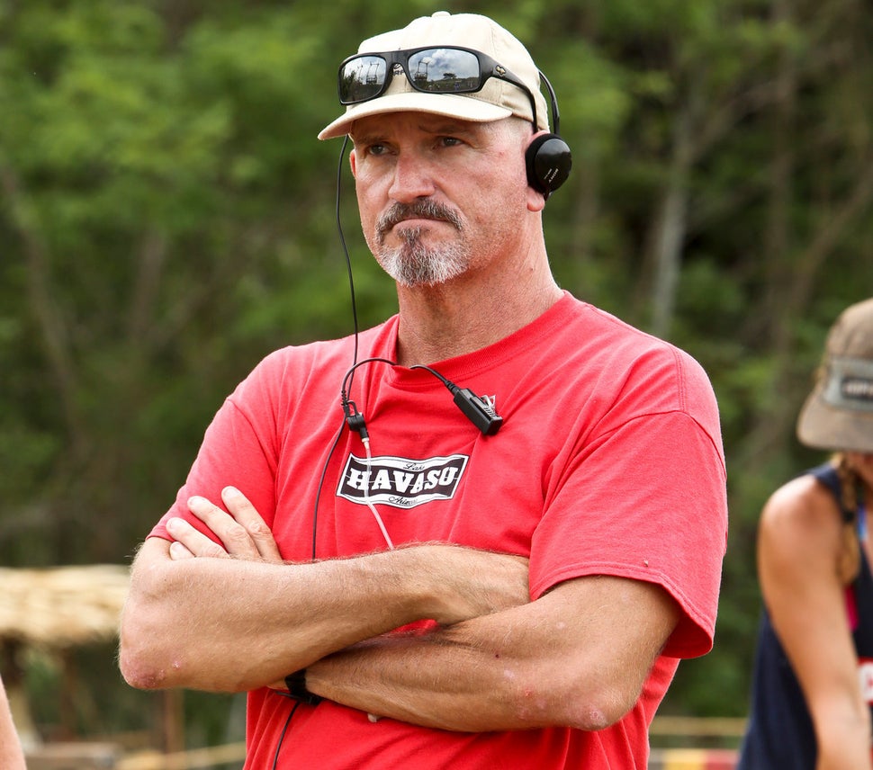John Kirhoffer on location for "Survivor". For the record, he is not 22. And despite his gruff appearance, he was nothing but