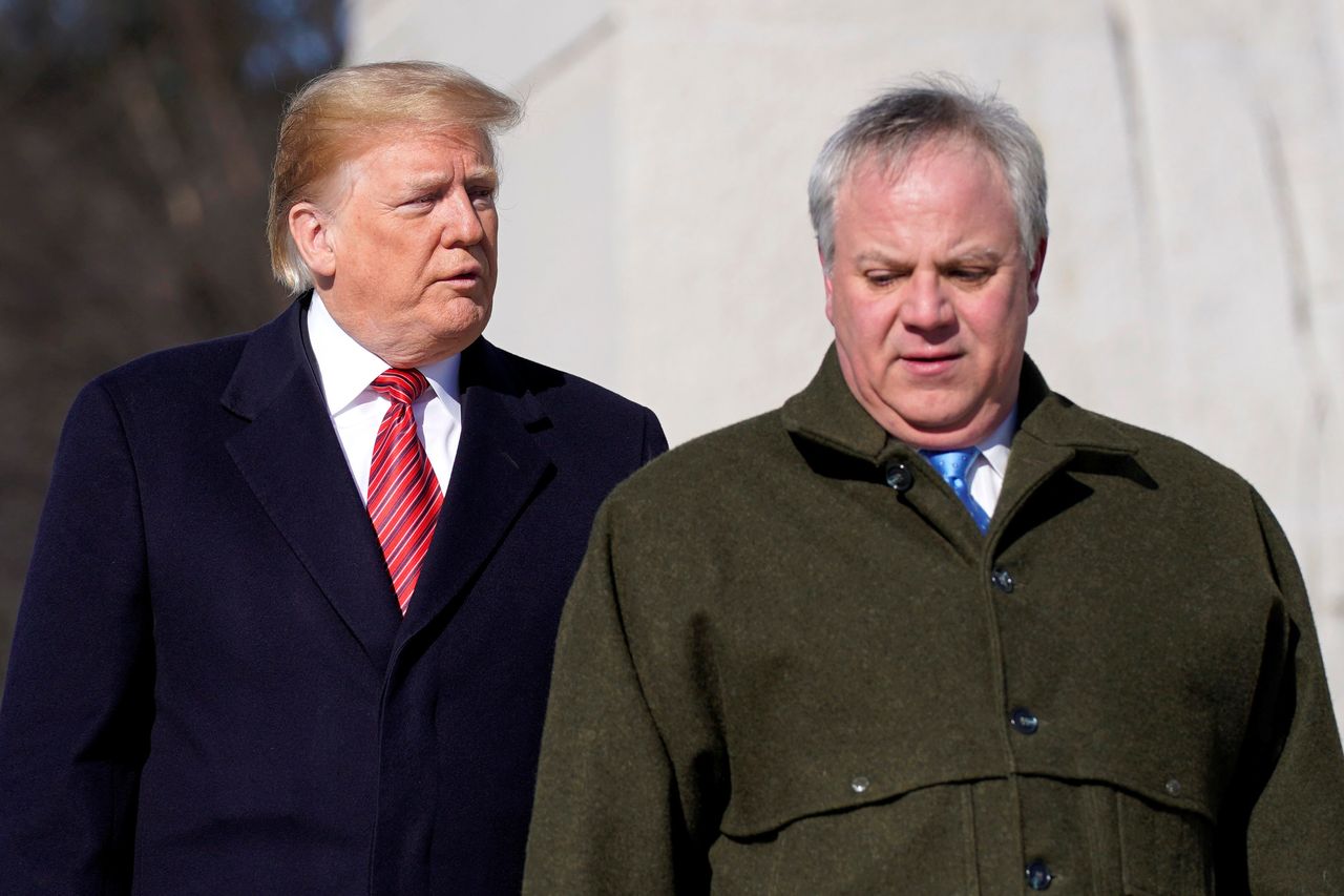 Despite his own ethical woes and numerous potential conflicts of interest stemming from his days as a lobbyist, Interior Secretary David Bernhardt (right) prioritized repairing the scandal-plagued agency’s image.