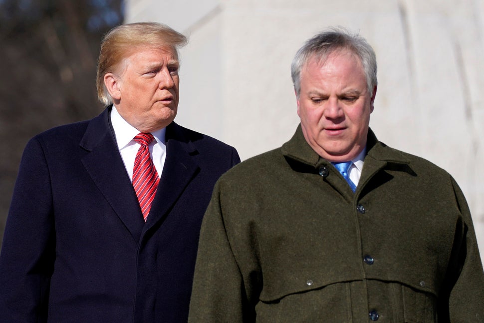 Despite his own <a href="https://www.huffpost.com/entry/david-bernhardt-mgm-lobbyists-ballard-partners_n_5aea362ae4b022f71a04
