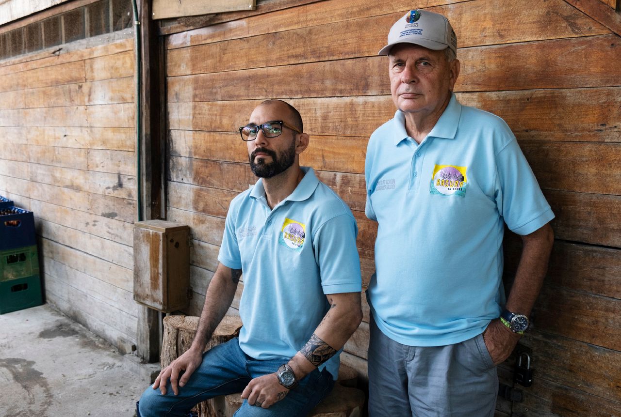 Carlos Cabrera and Ángel González are part of Cero Basura, a community initiative which led to a local law to regulate the use of plastic bags in commercial establishments in some of the Bocas del Toro province, Panama.
