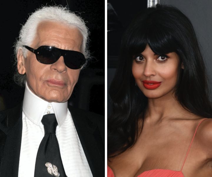 "Talented for sure, but not the best person,” actress Jameela Jamil tweeted of designer Karl Lagerfeld.