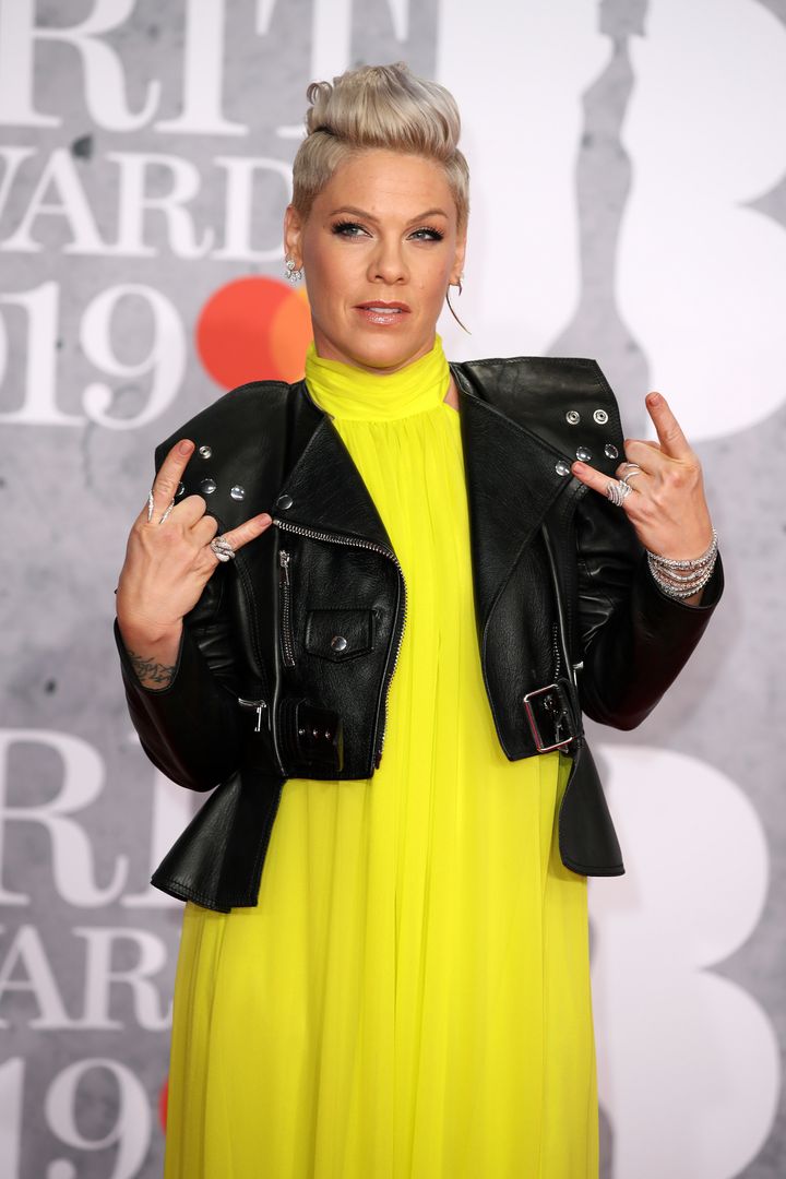 Pink was the recipient of the Outstanding Contribution To Music prize