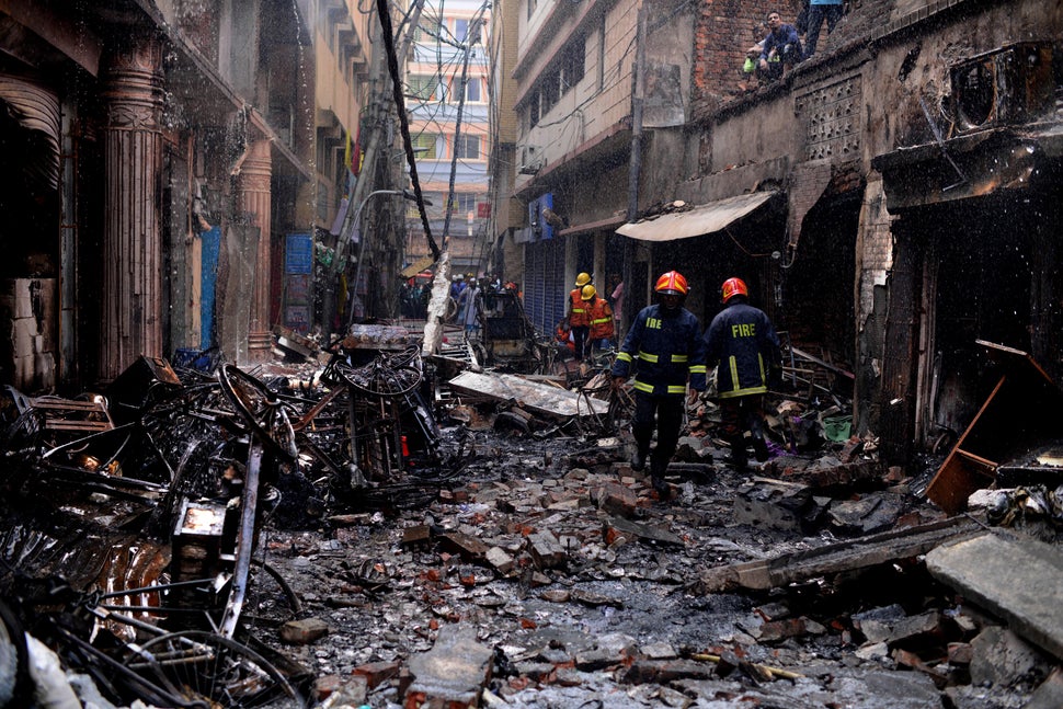 “Our teams are working there but many of the recovered bodies are beyond recognition. Our people are using body bags to