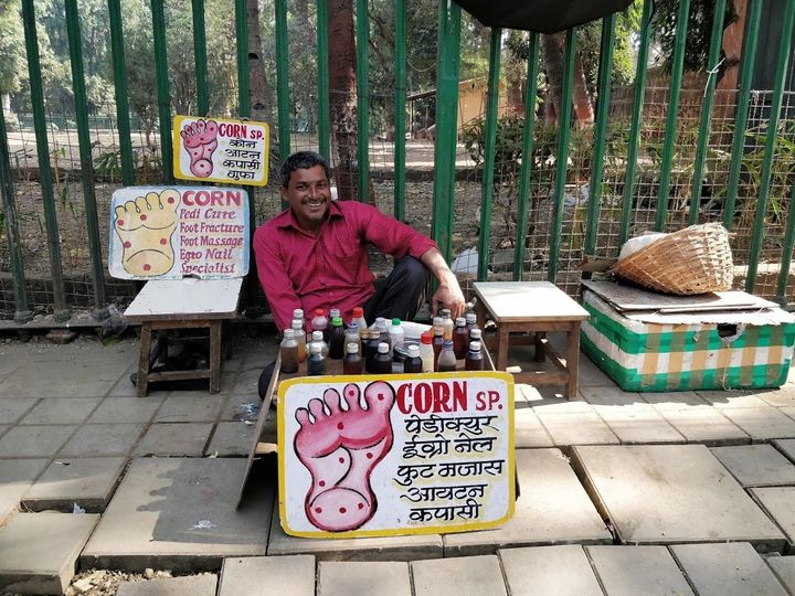 Mukesh Ratan Utkar, a 54-year-old corn specialist, who previously worked at the Lakme Salon in Churchgate.