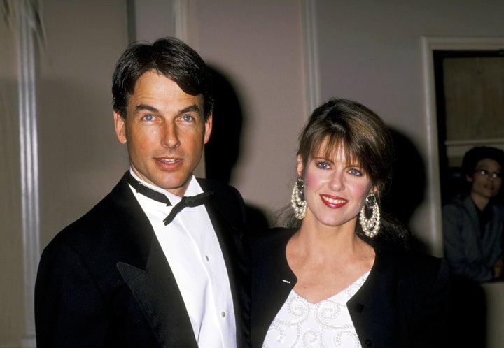 Pam Dawber and husband Mark Harmon at an event in 1989.