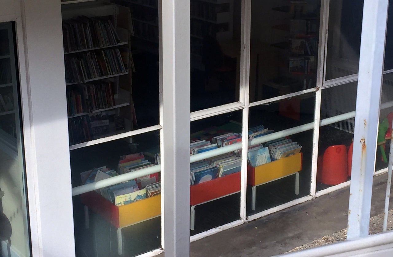 Sun-damaged books appear to be practically wilting as they gather dust at Pevensey Bay, East Sussex.