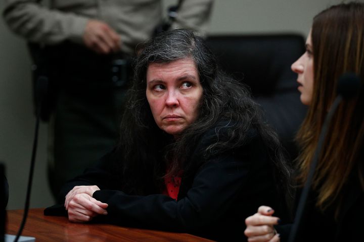 Louise Turpin sits in the courtroom on Friday, Feb. 22, 2019.
