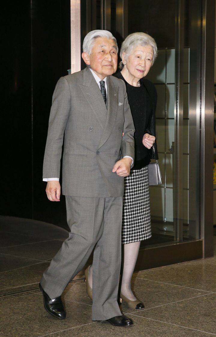 東京国立博物館に到着された両陛下（2019年2月）