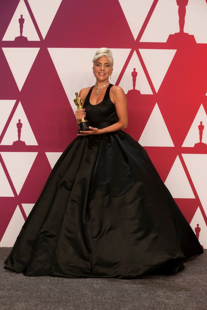 Lady Gaga and her Academy Award