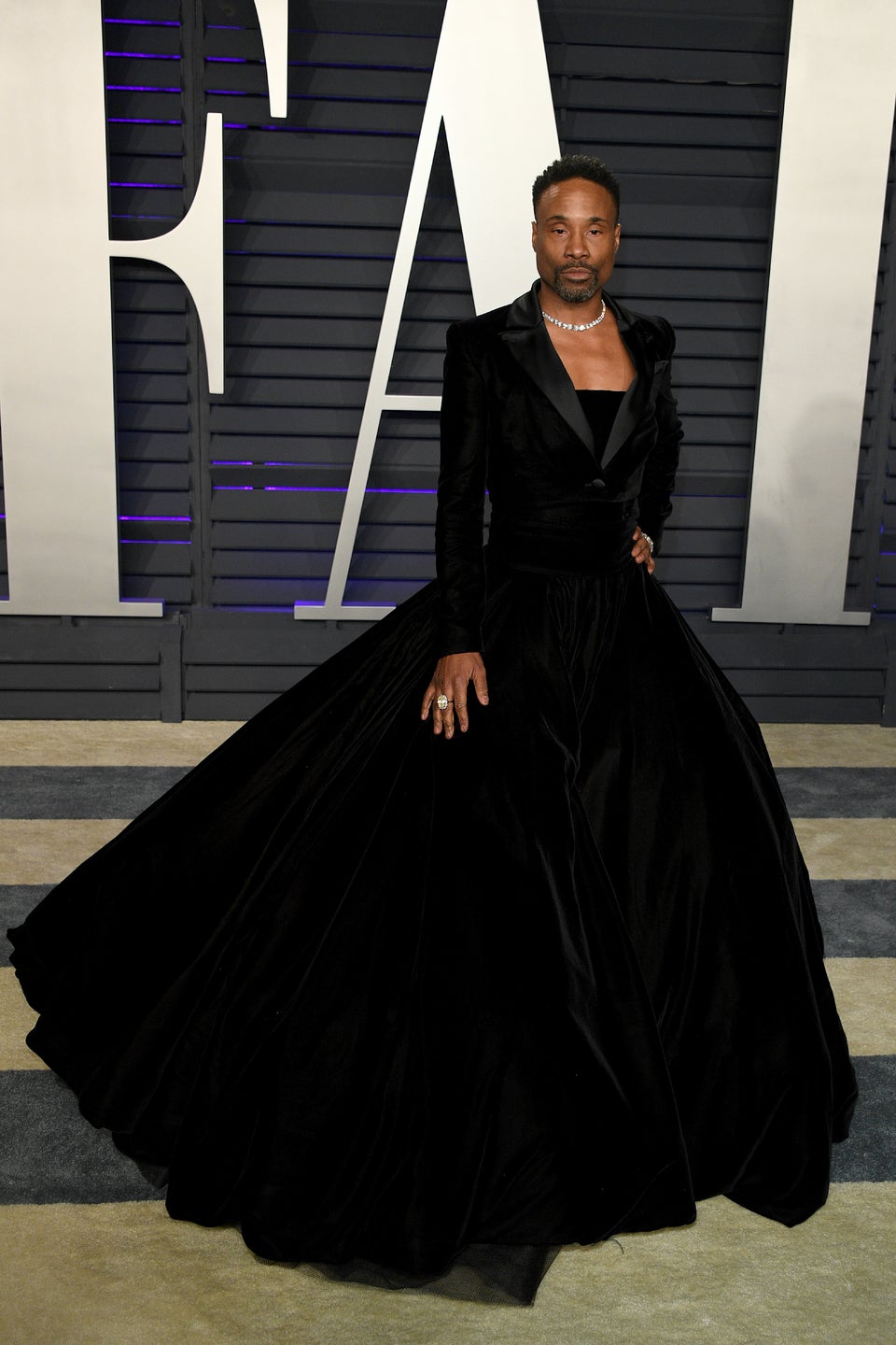 Billy porter 2024 black dress