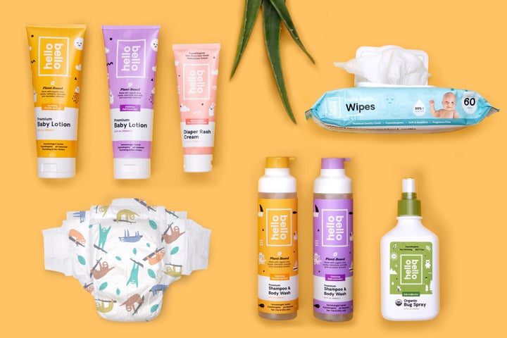 Hello Bello offers products like wipes, lotions and even sloth-print diapers.