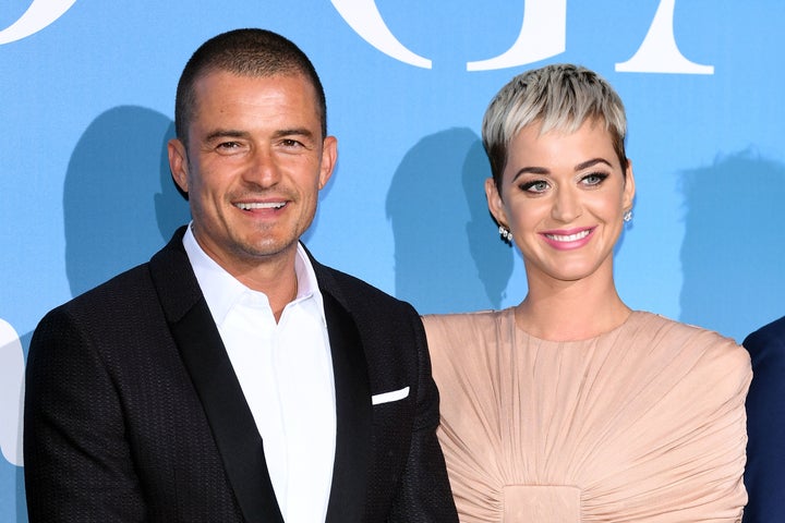 Orlando Bloom and Katy Perry attend the Gala for the Global Ocean hosted by Prince Albert II of Monaco on Sep. 26, 2018.
