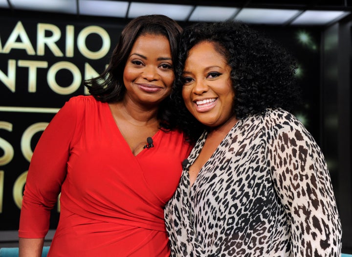 Octavia Spencer (left) was amused that Sherri Shepherd (right) pretended to be Spencer to get into a Delta Sky Club lounge.