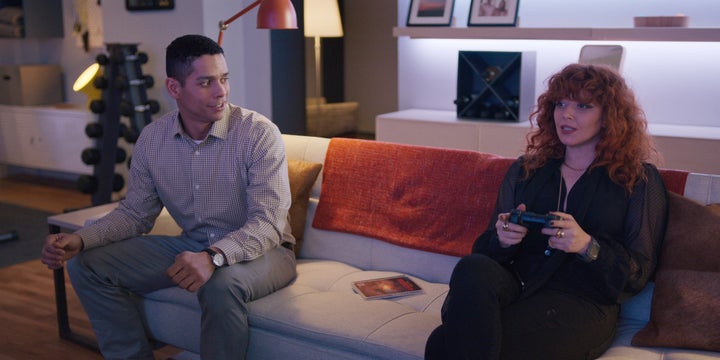 Charlie Barnett as Alan and Lyonne in “Russian Doll.”