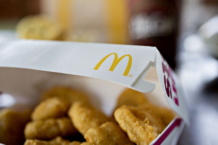 A fast-food chicken nugget contains “a slurry that’s ‘mechanically recovered’ from remnants of the animals that otherwise would be discarded, by use of high-pressure grinders and centrifuges,” wrote Monteiro in a 2010 paper for World Nutrition. “The animal-source material becomes an ingredient much like the refined starches, oils and other substrate of the product, reconstituted to look, smell and taste like a juicy battered slice of chicken.”