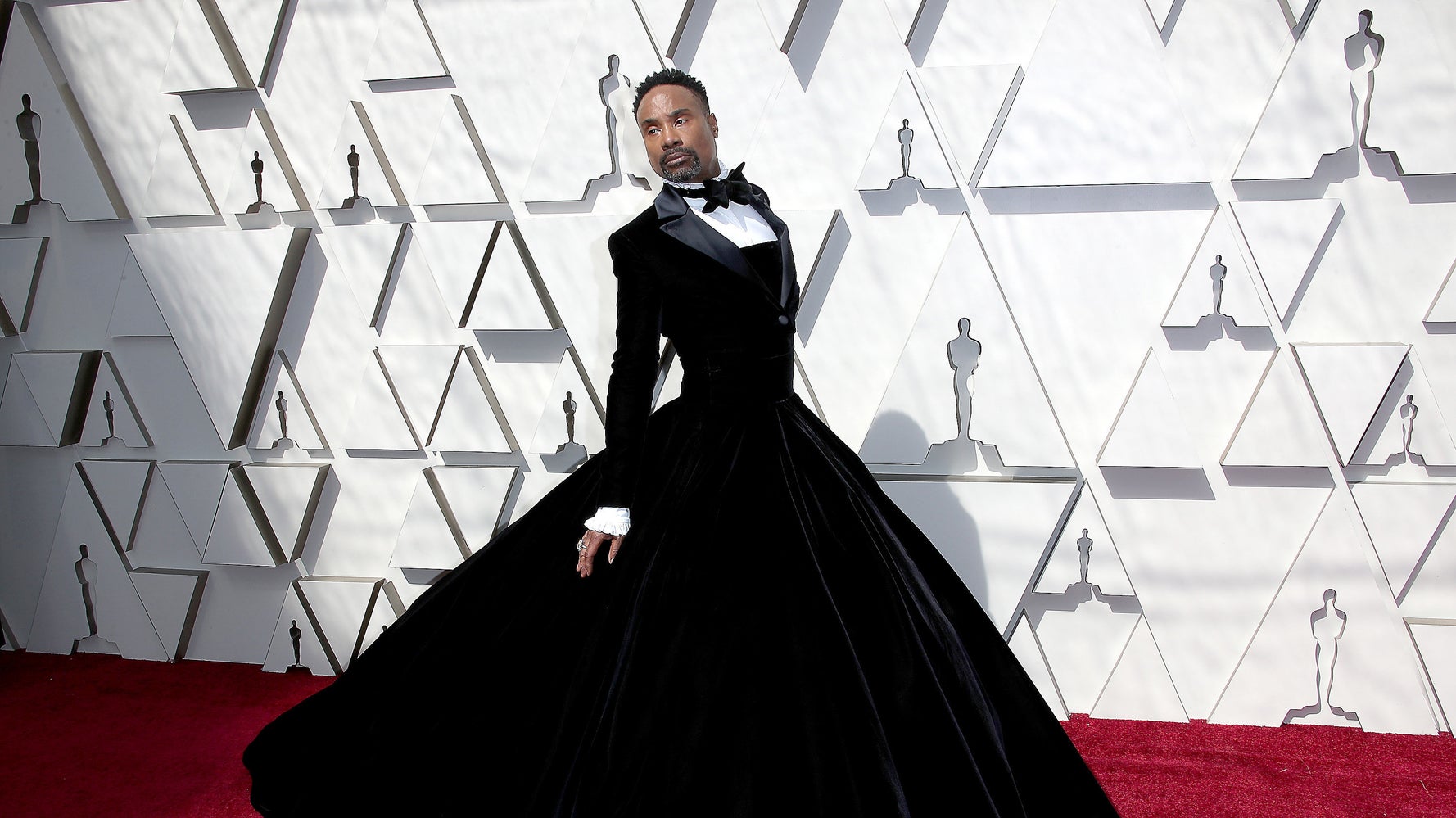 billy porter black tuxedo dress Billy Porter defends Oscars tuxedo gown after backlash