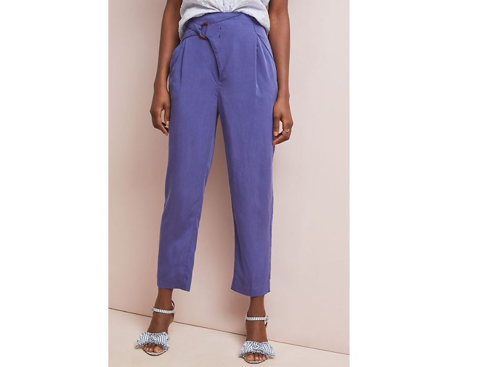 Anthropologie Oceanside Cropped Wide-Leg Pants