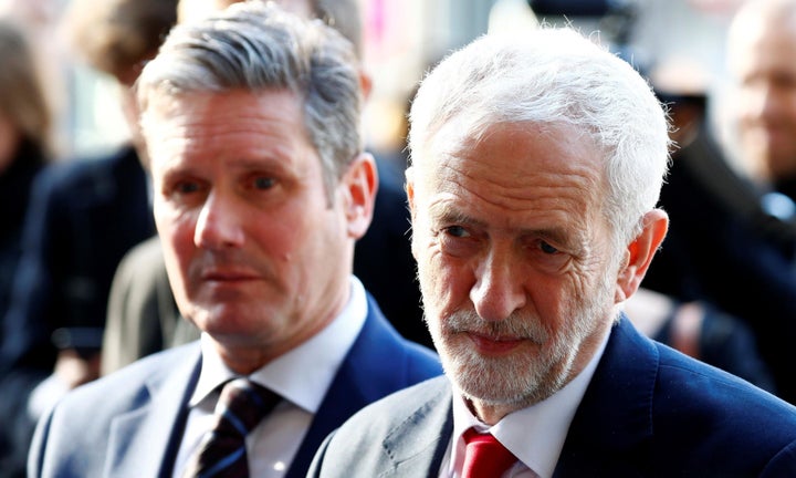 Keir Starmer and Jeremy Corbyn