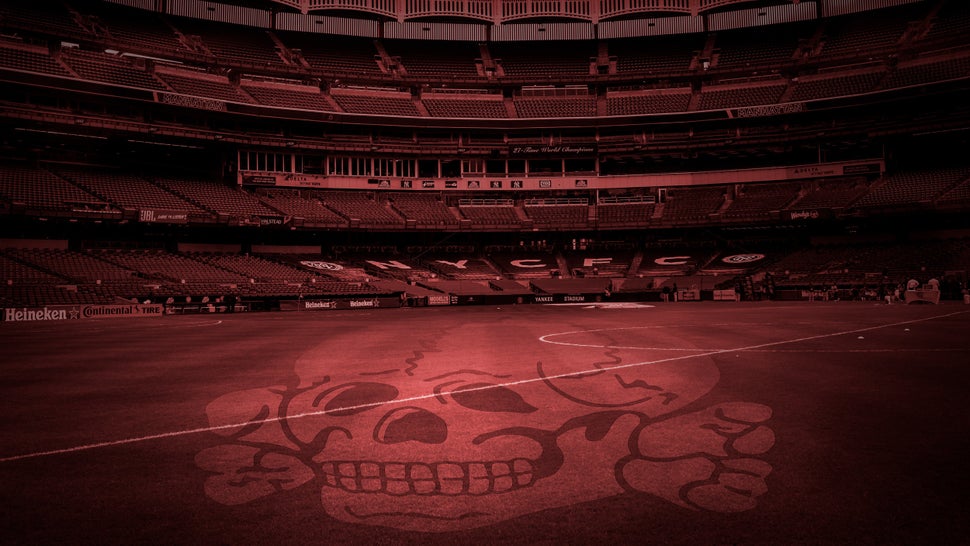 Members of Empire State Ultras, an ad hoc supporters group of the New York City Football Club, have slapped up stickers that 