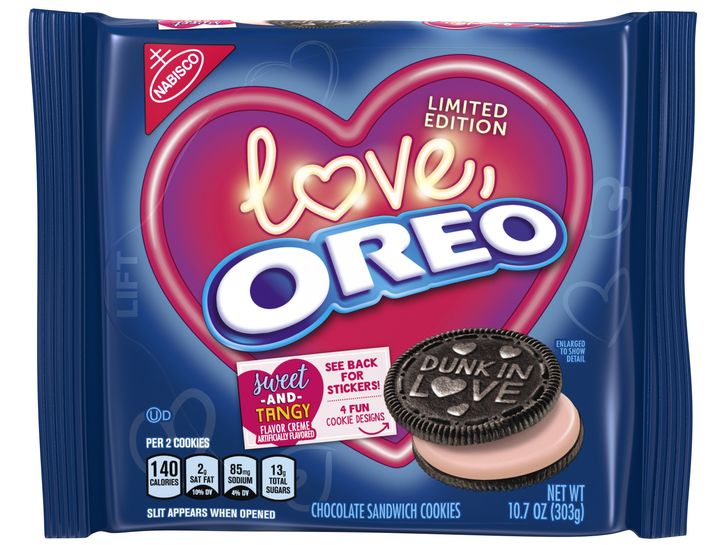 If love were a flavor, it'd apparently be filled with a sweet and tangy creme.