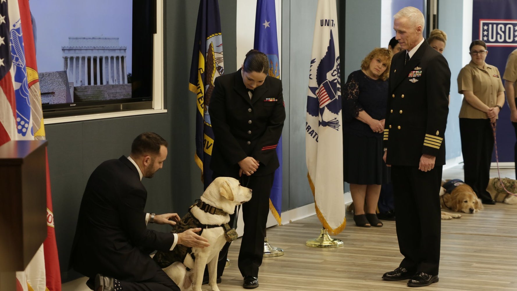 Sully, H.W. Bush’s Service Dog, Takes On New Role Helping